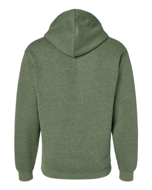 Unisex Elevated Fleece Hoodie Sweatshirt - Bamboo Blackout Back