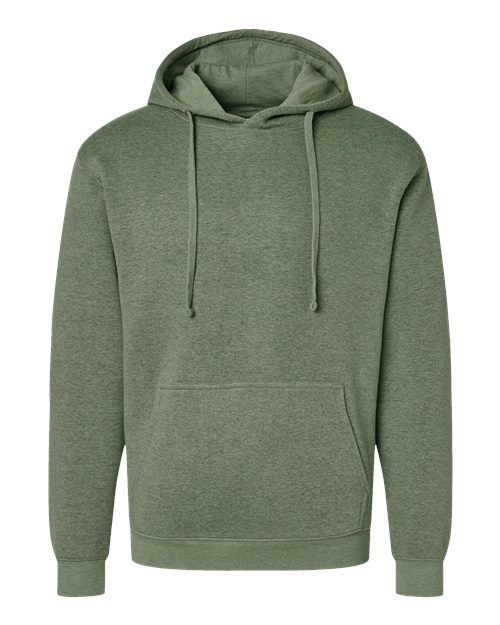 Unisex Elevated Fleece Hoodie Sweatshirt - Bamboo Blackout Front