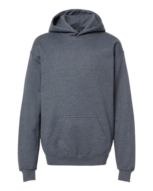 Gildan Youth Softstyle® Midweight Hooded Sweatshirt - Dark Heather Front