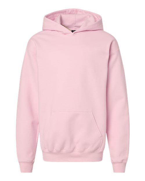 Youth Softstyle® Midweight Hooded Sweatshirt - Light Pink Front
