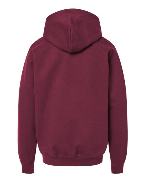 Youth Softstyle® Midweight Hooded Sweatshirt - Maroon Back