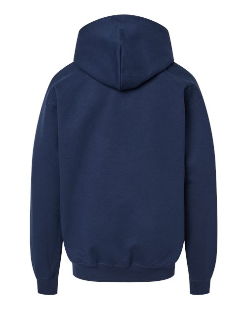 Youth Softstyle® Midweight Hooded Sweatshirt - Navy Back