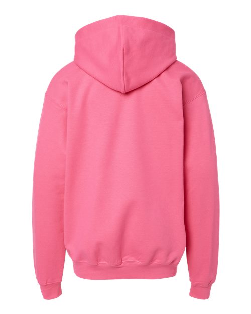 Youth Softstyle® Midweight Hooded Sweatshirt - Pink Lemonade Back