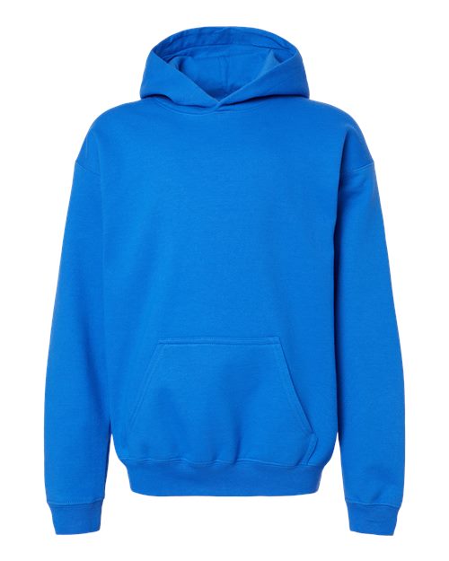 Youth Softstyle® Midweight Hooded Sweatshirt - Royal Front