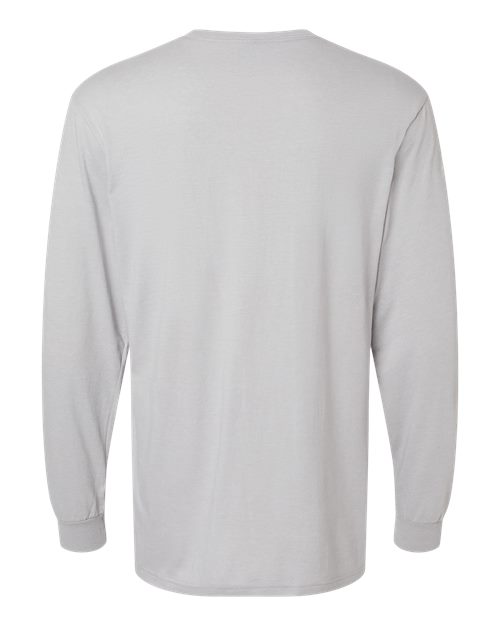 Unisex Softstyle® CVC Long Sleeve T-Shirt - Cement Back