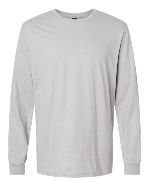 Unisex Softstyle® CVC Long Sleeve T-Shirt - Cement Front