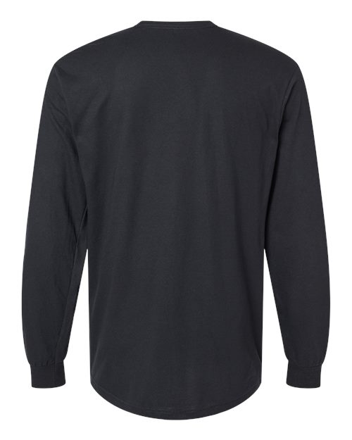 Unisex Softstyle® CVC Long Sleeve T-Shirt - Pitch Black Back