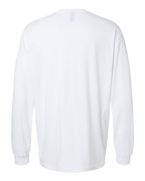 Unisex Softstyle® CVC Long Sleeve T-Shirt - White Back