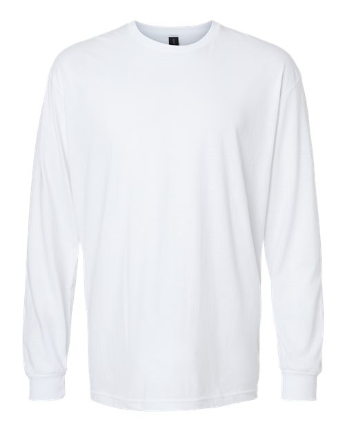 Unisex Softstyle® CVC Long Sleeve T-Shirt - White Front
