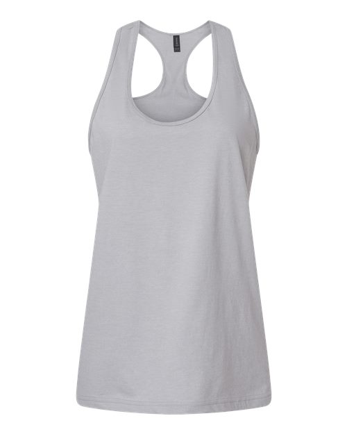 Women's Softstyle® CVC Racerback Tank Top - Cement Front