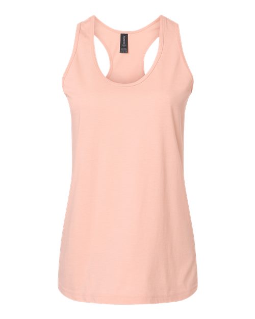 Gildan Women's Softstyle® CVC Racerback Tank Top - Dusty Rose Front