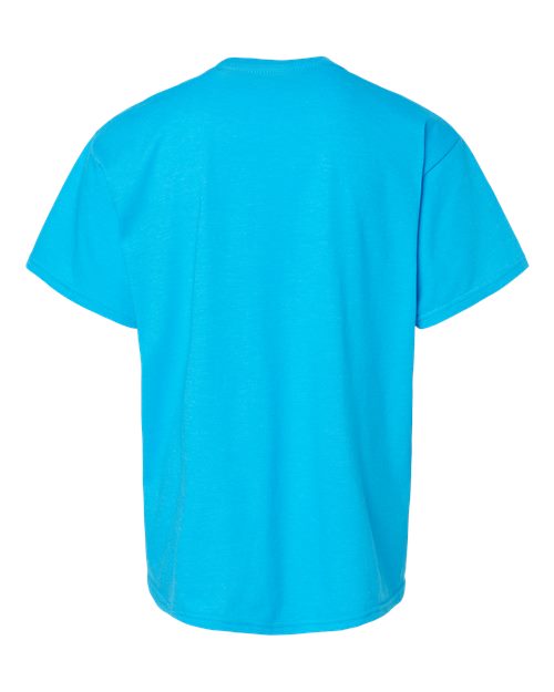 Youth Softstyle® CVC T-Shirt - Caribbean Mist Back