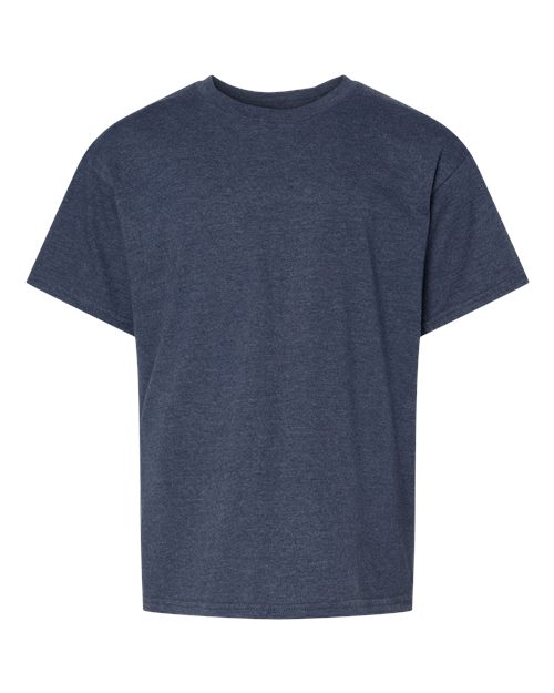 Youth Softstyle® CVC T-Shirt - Navy Mist Front