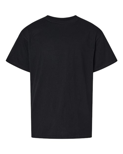Gildan Youth Softstyle® CVC T-Shirt - Pitch Black Front