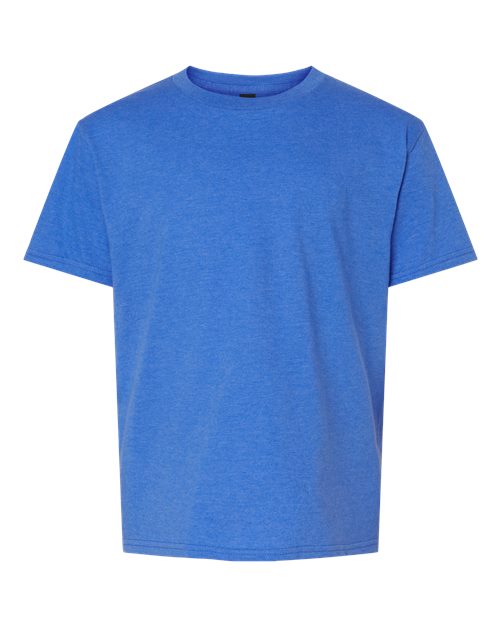 Youth Softstyle® CVC T-Shirt - Royal Mist Front