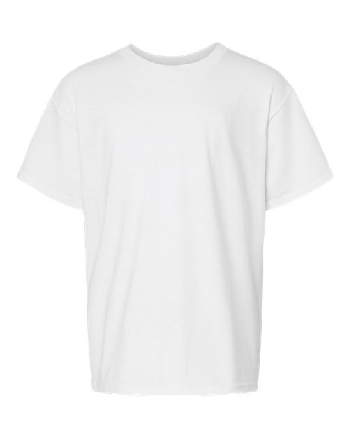 Youth Softstyle® CVC T-Shirt - White Front