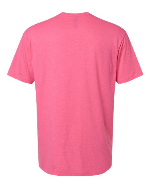 Unisex Softstyle® CVC T-Shirt - Pink Lemonade Mist Back