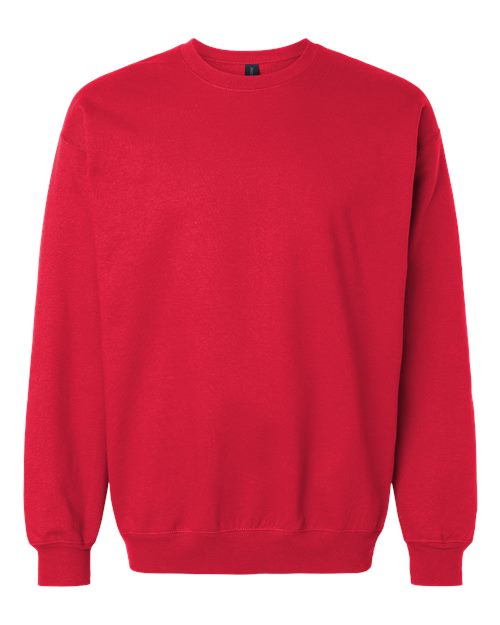 Unisex Softstyle® Midweight Crewneck Sweatshirt - Red Front