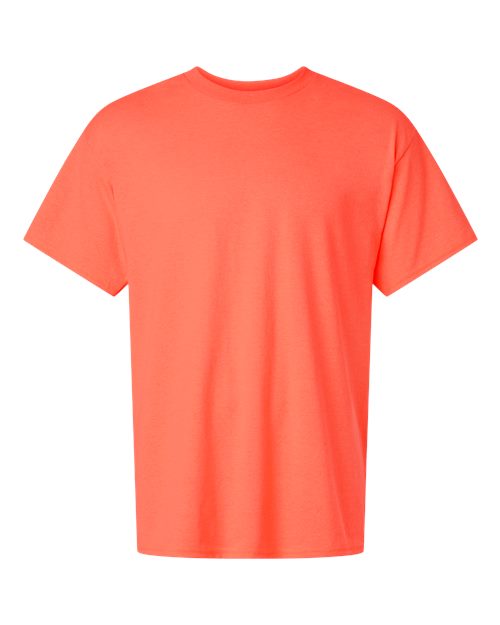 Gildan Unisex Heavy Cotton™ T-Shirt - Heather Neon Coral Front