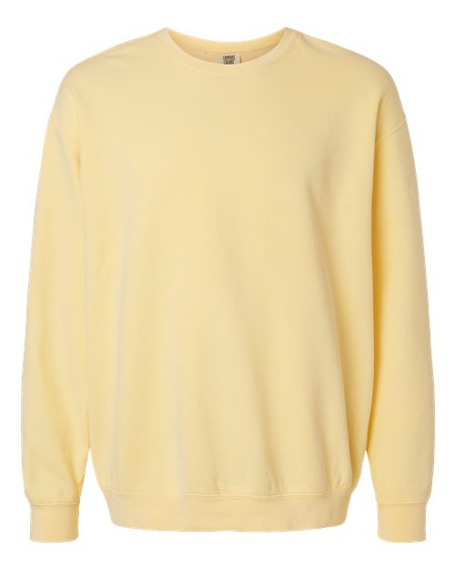 Unisex Garment-Dyed Lightweight Fleece Crewneck Sweatshirt - Butter Front