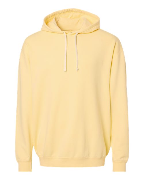 Unisex Garment-Dyed Lightweight Fleece Hooded Sweatshirt - Butter Front