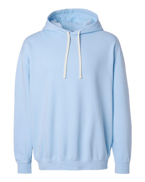 Unisex Garment-Dyed Lightweight Fleece Hooded Sweatshirt - Hydrangea Front