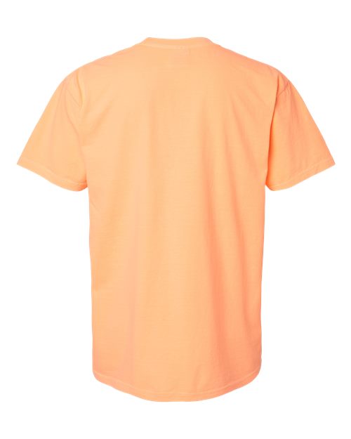Unisex Garment-Dyed Heavyweight T-Shirt - Neon Cantaloupe Back