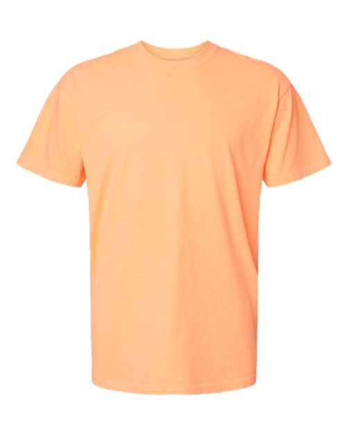 Unisex Garment-Dyed Heavyweight T-Shirt - Neon Cantaloupe Front