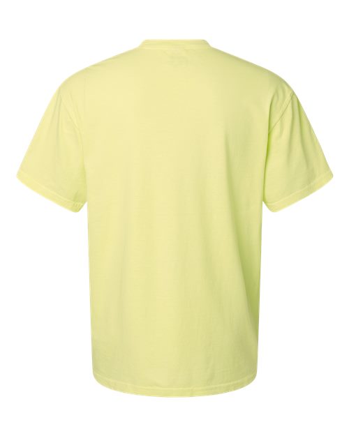 Unisex Garment-Dyed Heavyweight T-Shirt - Neon Lemon Back