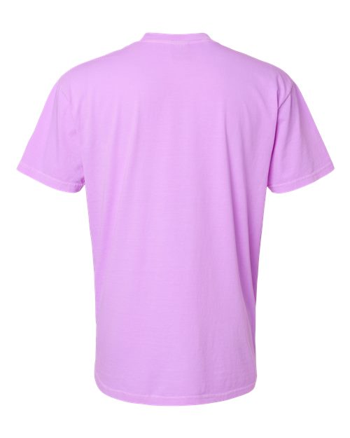 Unisex Garment-Dyed Heavyweight T-Shirt - Neon Violet Back