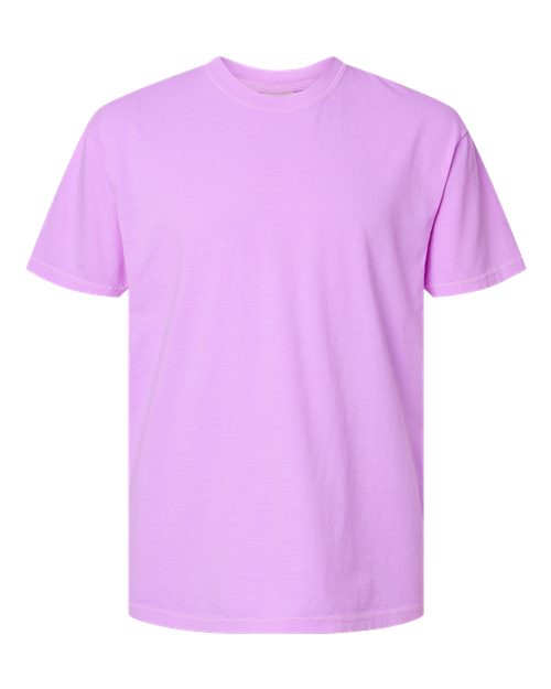Unisex Garment-Dyed Heavyweight T-Shirt - Neon Violet Front