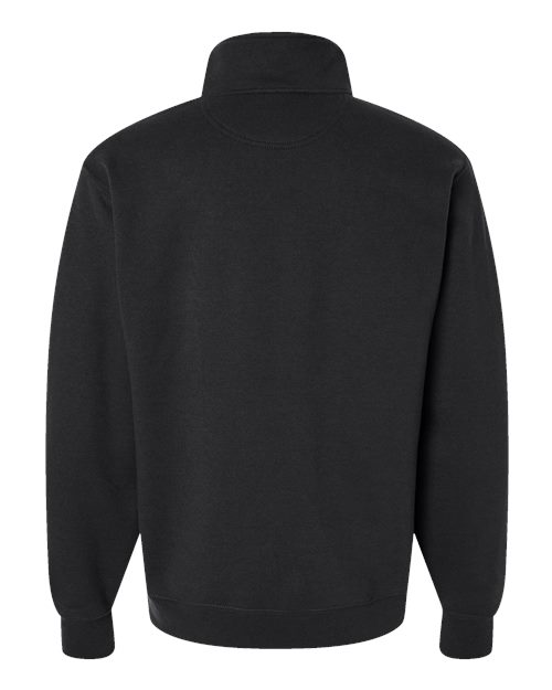 Unisex Powerblend® Quarter-Zip Pullover - Black Back
