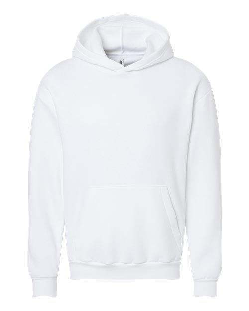 Unisex ReFlex Fleece Hoodie Sweatshirt - White Front
