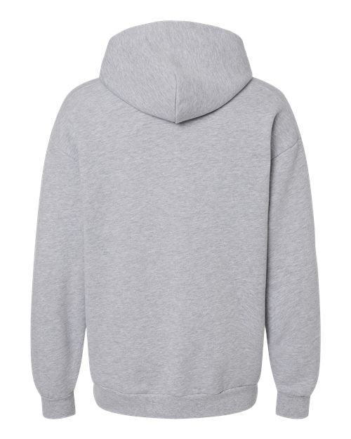 Unisex ReFlex Fleece Hoodie Sweatshirt - Heather Grey Back