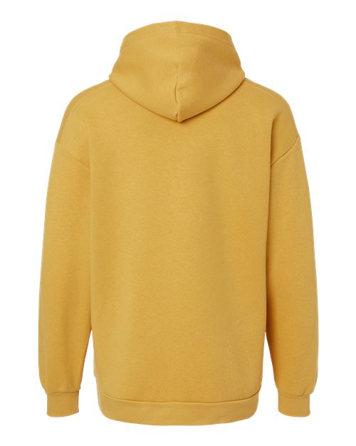 Unisex ReFlex Fleece Hoodie Sweatshirt - Mustard Back