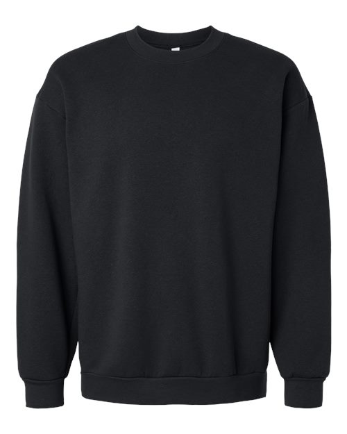 Unisex ReFlex Fleece Crewneck Sweatshirt - Black Front