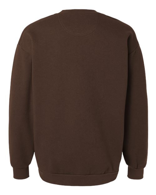 Unisex ReFlex Fleece Crewneck Sweatshirt - Brown Back