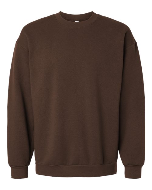 Unisex ReFlex Fleece Crewneck Sweatshirt - Brown Front