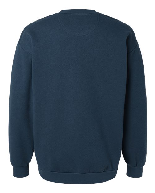 Unisex ReFlex Fleece Crewneck Sweatshirt - Sea Blue Back
