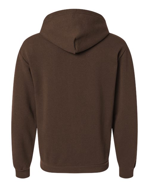 Unisex ReFlex Fleece Full-Zip Hoodie Sweatshirt - Brown Back
