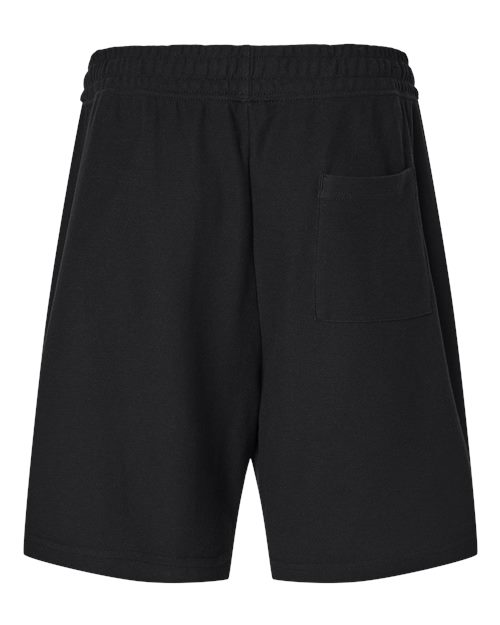 Unisex Pique Gym Shorts - Black Back