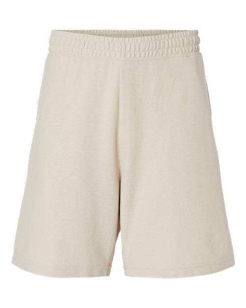 Unisex Pique Gym Shorts - Bone Front