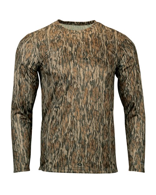 Men's Oxford Performance Camo Print Long Sleeve T-Shirt - Bottomland Front