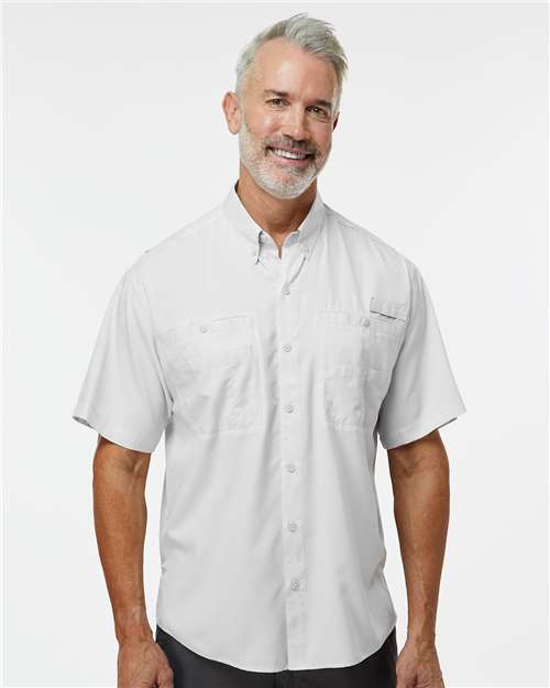 Paragon Men's Hatteras Performance Short Sleeve Fishing Shirt - Model Front