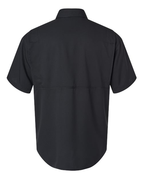Men's Hatteras Performance Short Sleeve Fishing Shirt - Black Back