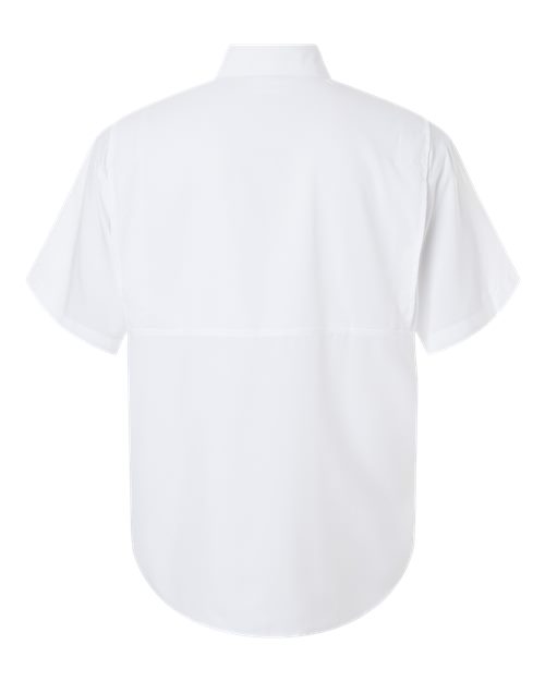 Men's Hatteras Performance Short Sleeve Fishing Shirt - White Back