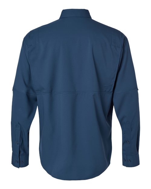 Men's Kitty Hawk Performance Fishing Shirt - Navy Back