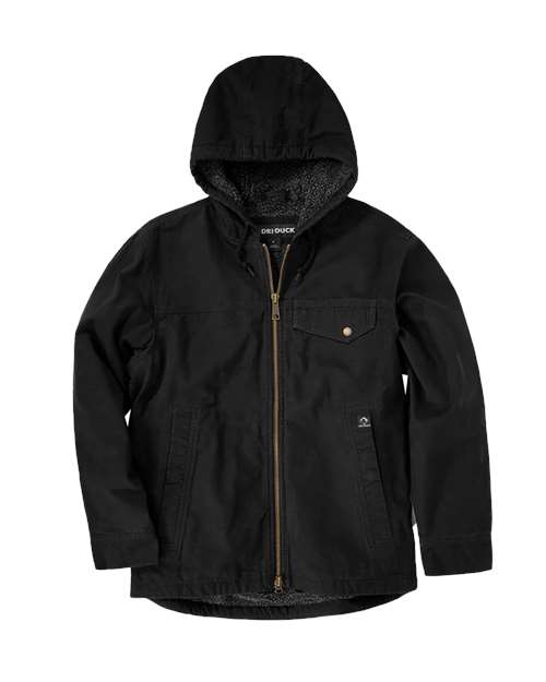 Men's Quest Lifestyle Canvas Jacket - Black Front