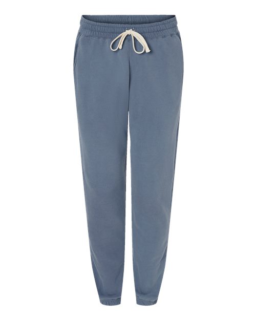 Unisex Garment-Dyed Lightweight Fleece Sweatpants - Blue Jean Front