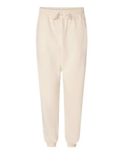 Unisex Garment-Dyed Lightweight Fleece Sweatpants - Ivory Front